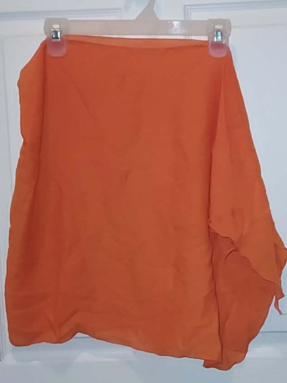 GAUZY BEACH WRAP SCARF SARONG soft coverup Vacation Orange Absolutely